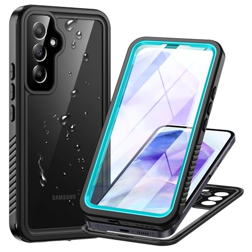 Coque Samsung A55 Waterproof Bleue pour Photos sous l'Eau et Ski