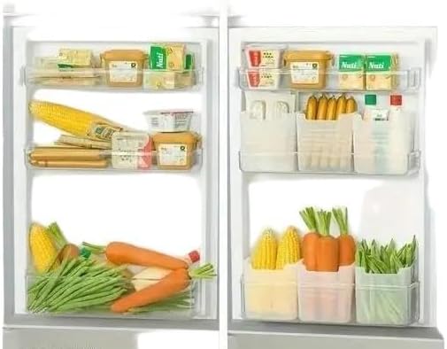 Premium fridge storage Space-saving Refrigerator Side Door Organizer - 1000 ml (Pack Of 8)|DEV-ENT-P1168