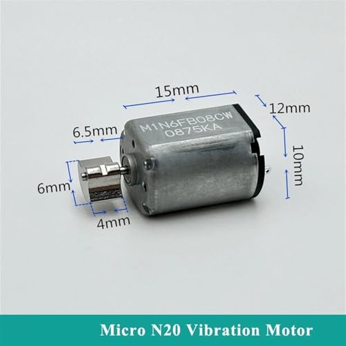 Moteur de vibration N20 micro vibrateur excentrique 3.7V 5V 12mm