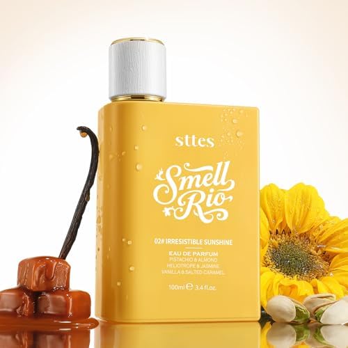 Sttes Perfume 02# Irresistible Sunshine for Women - Pistachio, Vanilla & Salted Caramel Eau de Perfume 100ml (3.4fl oz) Sweet Gourmand Caramel Vanilla Fragrance (Evolution of 602) - 4
