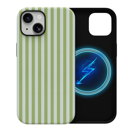 Coque iPhone 15 MagSafe vert sauge idéale pour protéger votre téléphone en terrasse