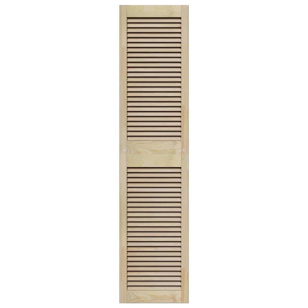 Hommdiy Schranktüren 2 pcs Braun 170 x 39.5 x 2.1 cm Massivholz Kiefer