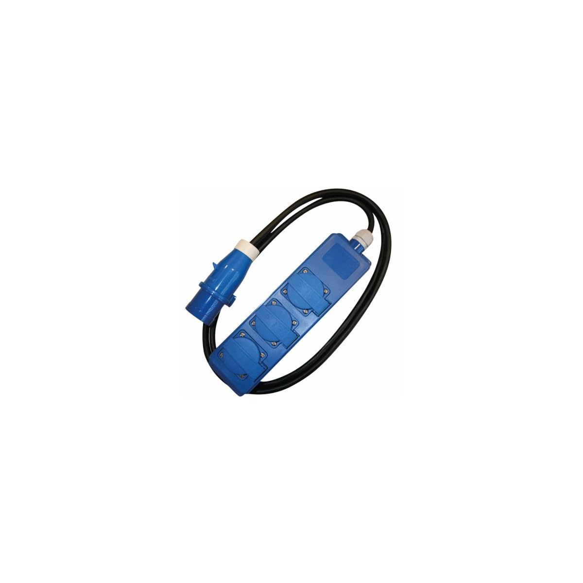 Antarion 15M Przedłużacz elektryczny P17 Plug + Adapter żeński P17 230V + HABA Przedłużacz zasilający 1,5 m Camping Car