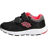 Logotipo impreso Lotto Speedride 600 II Cl S, Zapatillas de Atletismo Unisex niño, Negro (Black/Crl DIV 000), 32 EU
