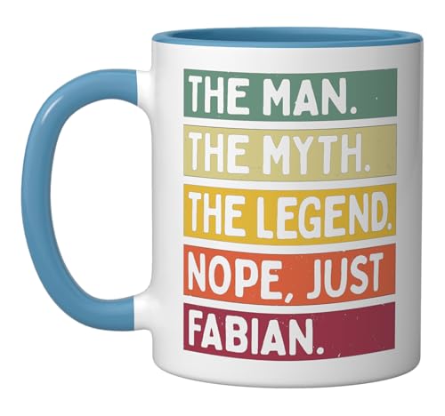 Taza cerámica The Man The Myth The Legend NOPE Fabian miniatura 1