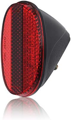 BSK Red Oval Rear Bicycle Mudguard Fender Cycling Safety Warning Reflectors (Red)