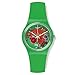Swatch Women's Gent GG220 Green Silicone Swiss Quartz Watch