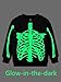 Popshion Glow in The Dark Skeleton Sweatshirts Toddler Boys Halloween Sweatshirt Cotton T-Shirts Pullover Sport Tops for Kids 3t