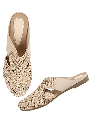 Image of The White Pole Slip on Slides Flat Mules Bellies Jutti Sandals for Women and Girls