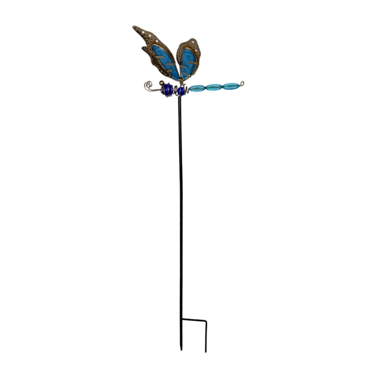 Dragonfly Garden Stake Fairy Garden Accessories for Backyard Balcony Outside Blue-image-14
