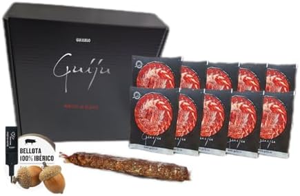 JAMÓN IBÉRICO DE BELLOTA 100% IBÉRICO-10 platos corte a cuchillo ...