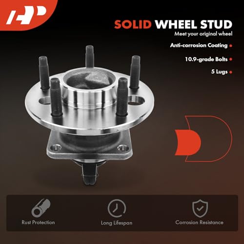 A-Premium 2 x Rear Wheel Bearing and Hub Assembly with ABS & 5-Lug Compatible with Chevrolet Malibu & Cadillac DTS, Allante, DeVille & Buick Lesabre, Lucerne & Oldsmobile & Pontiac by A-Premium - Used condition - Image 6
