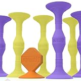 Popdarts Original Game Set (Purple and Yellow) - Indoor, Outdoor Suction Cup Throwing Game - Competi