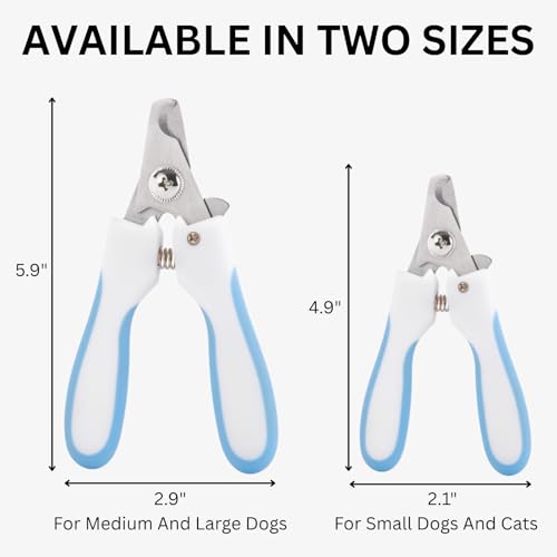 Image of AIXINPET Dog & Cat Nail Clippers and Trimmers - with Free Nail File, Protective Guard to Avoid Over Cutting, Extra Sharp Blade - Suitable for Small to Large Dogs, Puppies, Birds and Rabbits (Large)