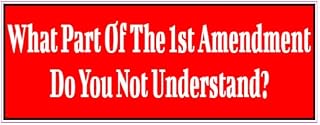 U.S. Custom Stickers What Part of 1st Amendment Do You Not Understand Sticker Pack 8 Inch (2 Pack)