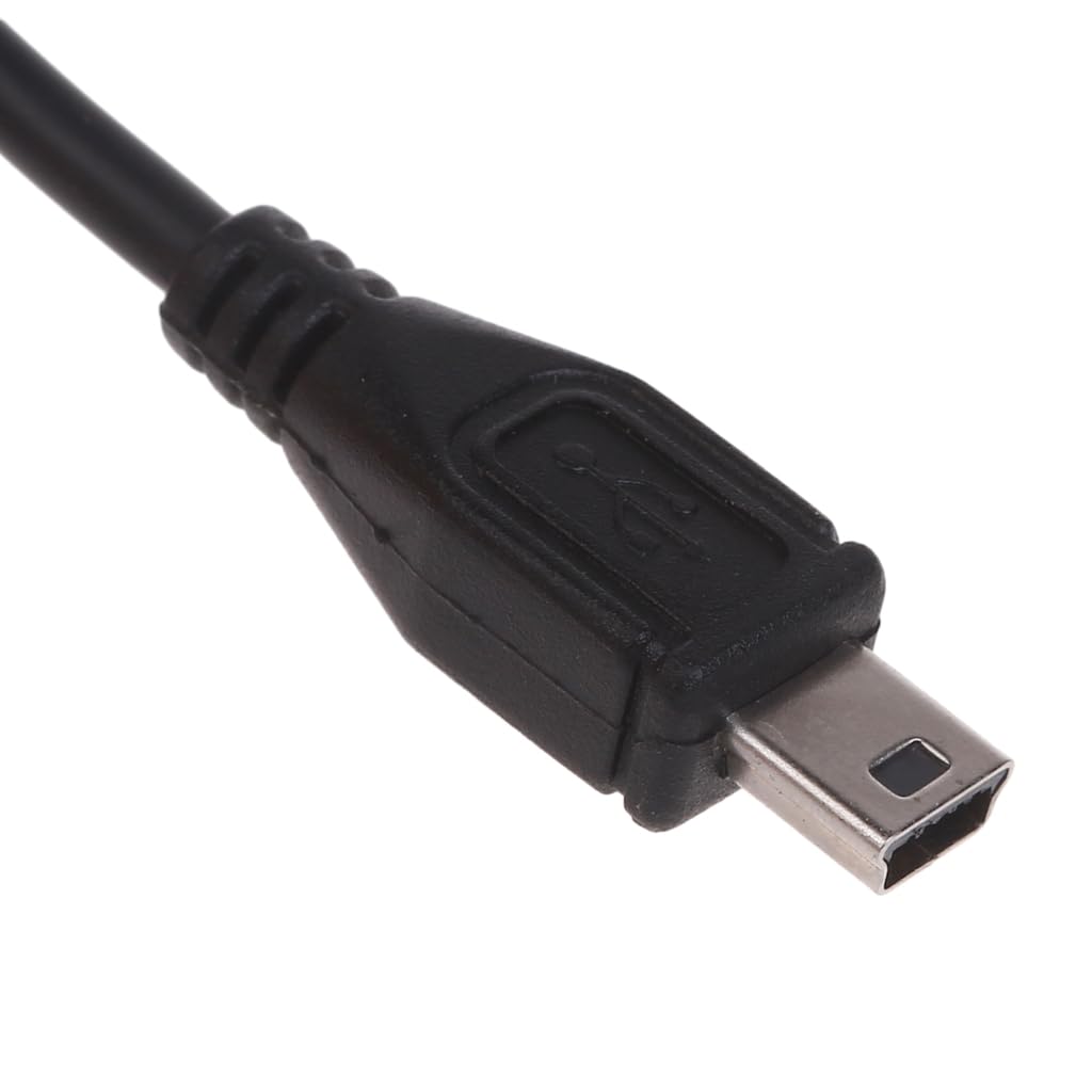 Mini USB męski na micro USB żeński kabel ładujący do rejestratora samochodowego nawigatora