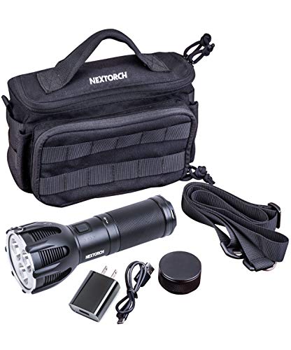 Nextorch 5600 Lumen Ultra Bright Rechargeable Search Torch With 480 Meters Beam Distance For Hunting Searching Recue And Other Exploring Activities Saint Torch 30 #TOP11