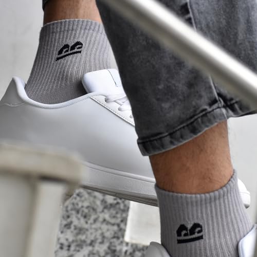 Image of Bamboo Sports Socks for Men | Ankle Length Low Cut Premium Material | Odour-Free, Breathable & Durable | Padded Base & Anti-bacterial | 3X Softer than Cotton Socks | 3Pk Multicolor