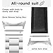 LYSANDRA 1 Set Watch Adapters Compatible with Google Pixel Watch 3 Connector Watch Bands, New Stainless Steel Wire Drawing Process Connection Adapter (Silvery, for Pixel Watch 3 45mm)