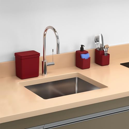 Coza - Lixeira Single 2,5 litros - Vermelho Bold