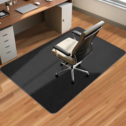 Image of Office Chair Mat for Hardwood Floor & Tile Desk Chair Mat for Rolling Chairs Protect Hardfloor Desk Area Rug for Workstations, Durable Desk Mat for Home and Office Use (Black, 36X47 in)
