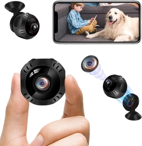 超小型カメラ 隠しカメラ 暗視機能 赤外線カメラ 防犯カメラ cyi WiFi スマホ連動 1080P画質 140度広角 ミニカメラ 長時間録画録音機能 動体検知 自動暗視 見守りカメラ ペット/子供/高齢者対応 遠隔監視 操作簡単 屋内/玄関 IOS/Android対応 日本語取扱説明書付の商品画像（Amazon）