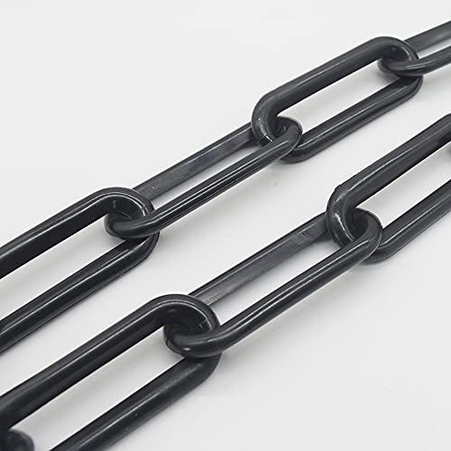 Regenablaufkette 4,80 m Schwarz Ø 10 mm Kunststoff Ablaufkette Wasserkette Tropfkette Dekokette für Dachrinne Garten Deko