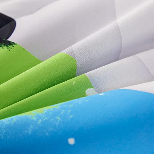 Kakki 5 Piece Boys Full/Queen Gamer Comforter Set With Sheets, 3D Colorful Video Game Controller Comforter For Kids Teen, All Season Soft Microfiber Gaming Bedding Set(White,Queen) #TOP6