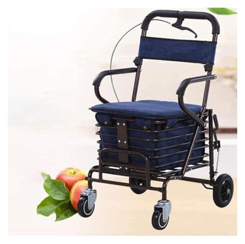 Déambulateur 4 roues pliable léger et confortable pour senior