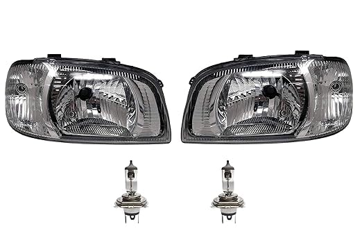 MALIK AUTO Headlight Assembly compatible with Maruti Suzuki Alto Type 2 With Bulb (Right & Left Both Sides) 2005-2012 (Without Adjustable Motor), Halogen-image-49