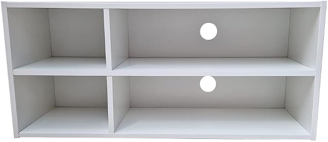 BuildRapido Build Rapido White Or Black TV Stand Cabinet For Living Room Home Office Furniture Storage Unit, Engineered Wood, W89 x D29.5 x H40 cm