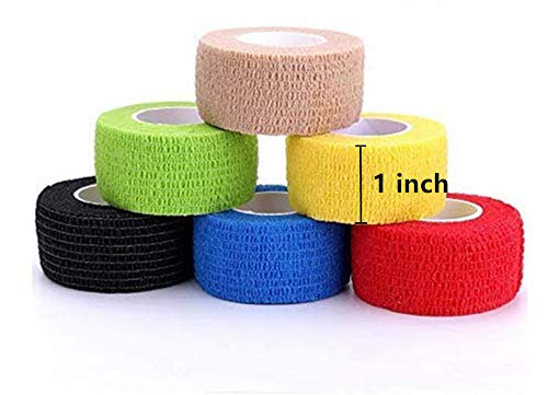 I-Chony GS-G878 12 Pack 1 Inch X 5 Yards Self Adhesive Elastic Bandage Wrap Stretch Self-Adherent Tape thumb #3