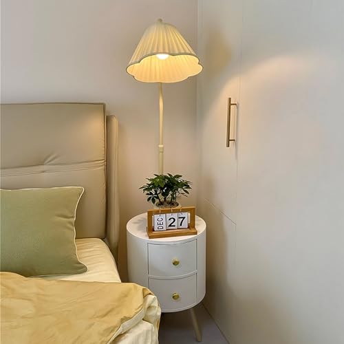 Lámpara de pie con puertos USB integrados y luz de lectura regulable 5