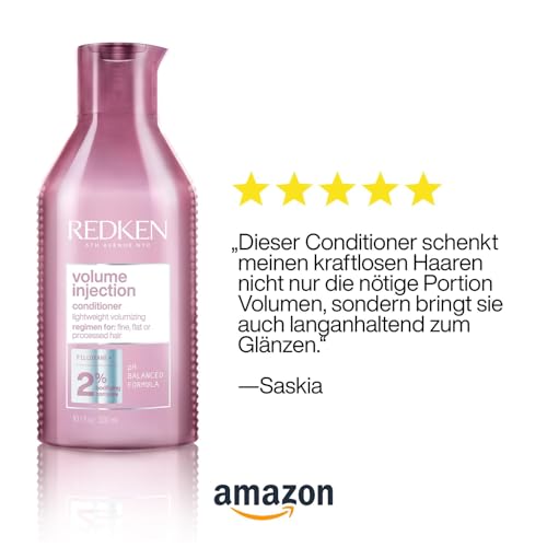 Foto von Redken Spülung mit reparierendem Volumen-Boost, Mit Filloxanen und pflegenden Polymeren, Volume Injection Conditioner, 1 x 300 ml