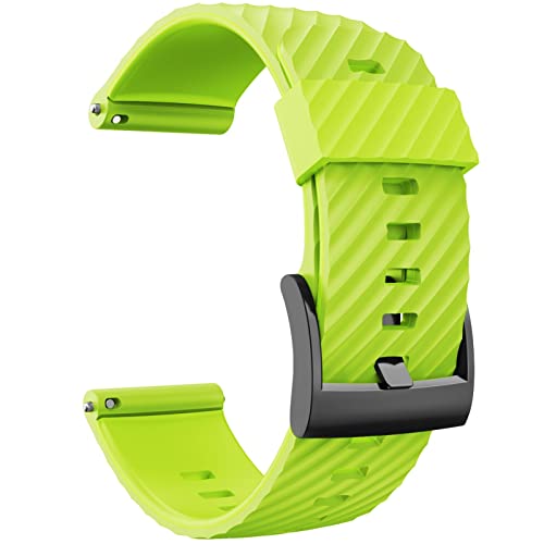 GSZCCZS Correas de Silicona de 24mm, Correa de Repuesto para Reloj Suunto 7 D5, Pulsera Suunto 9 Spartan Sport HR Baro, Pulsera para Reloj Inteligente