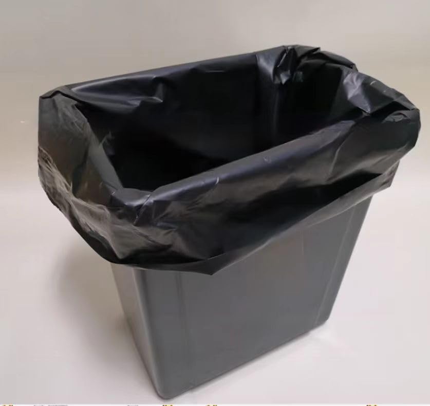 Confezione da 10 sacchetti per la spazzatura antistatici ESD per camere bianche, controllo statico, apertura piatta (apertura piatta), sacchetti antistatici per lo smaltimento dei rifiuti (nero, 80 l,