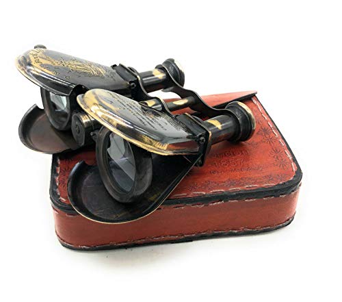 Classic Marine Spy Glass Antique London 1857 R & J Beck Brass Binocular Collectibles Landing of Columbus Brass Vintage Binocular Monocular Antique Style Telescope Spyglass Folding Gift