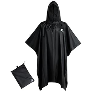 Hurley Ponchos Adult – Waterproof Rain Ponchos for Adults, Lightweight Packable Rain Poncho for Hiking, Camping & Emergency