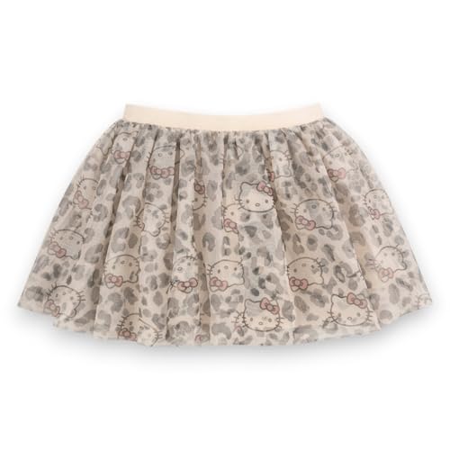 Image of Hello Kitty Girls 2-Piece T-Shirt and Skirt Set - Pink Leopard 7