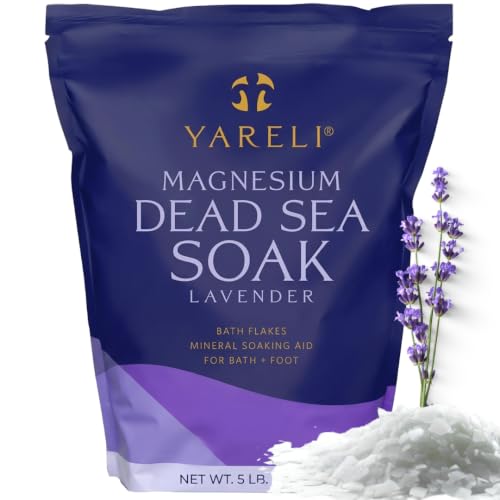 Yareli Magnesium Flakes Dead Sea Bath Soak 5lb Lavender