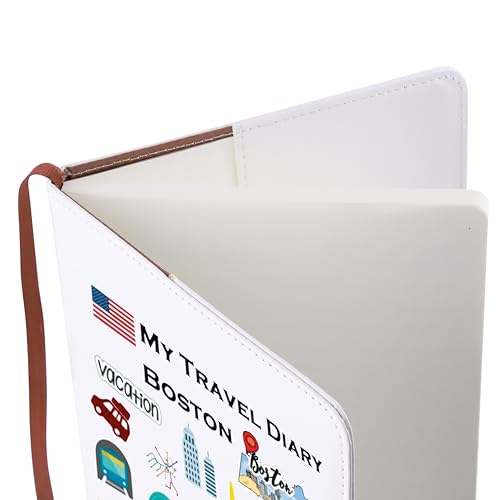 LQRI Boston City Travel Leather Notebook Boston Vacation Trip Gift Boston Traveler Gift Traveling Lo