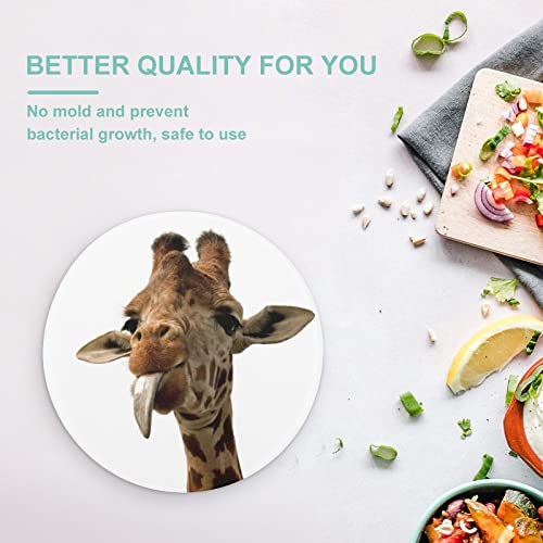 Plaques de cuisine girafe marrante pour préparer les repas en famille