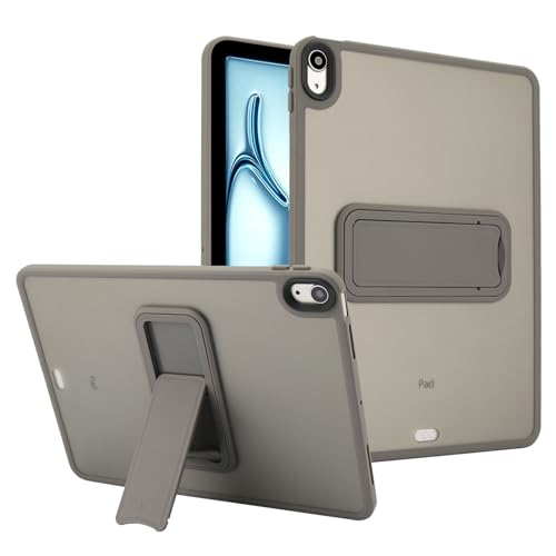 Coque iPad Air 13 M2 M3 antichoc mince avec support de visionnage gris