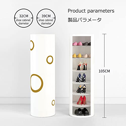 Étagère à chaussures rotative 360 pour optimiser l'espace d'une entrée étroite