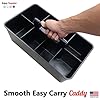 Enjoy Organizer- Commercial Large Portable Caddy Stackable Carry Caddy, Black, Carrier for Cleaning Supplies, Tools, All-Purpose Carry Caddy Made In USA (Black) #2