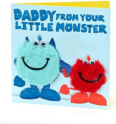 Daddy Birthday Card - Birthday Card for Him - From Your Little Monster