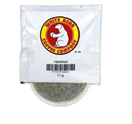 Hazelnut Flavored White Bear Coffee Pods 150 / Case Earth Friendly
