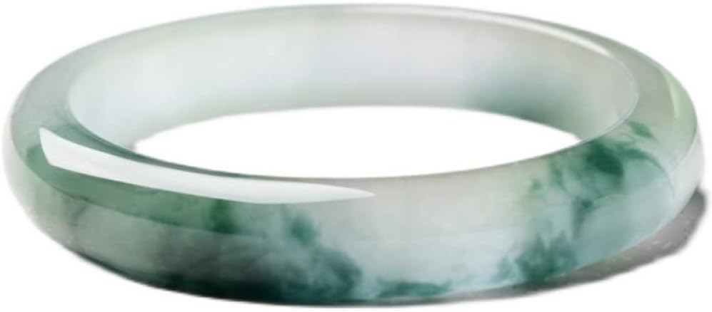 Bracelet jonc en jade de qualité A avec boîte à bijoux élégante pour femme