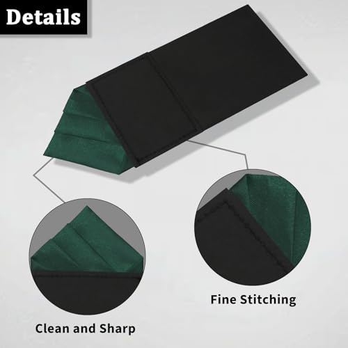 Image of Mens Pre-Folded Pocket Squares on Card Pocket Handkerchief for Suit Accessories