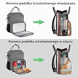 MATEIN Plecak damski na laptopa 15,6 cala z izolowaną komorą chłodzącą